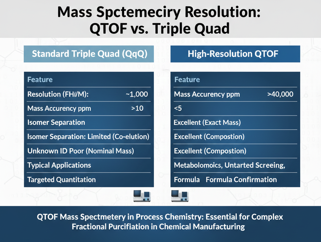 QTOF mass spectrometry in process chemistry